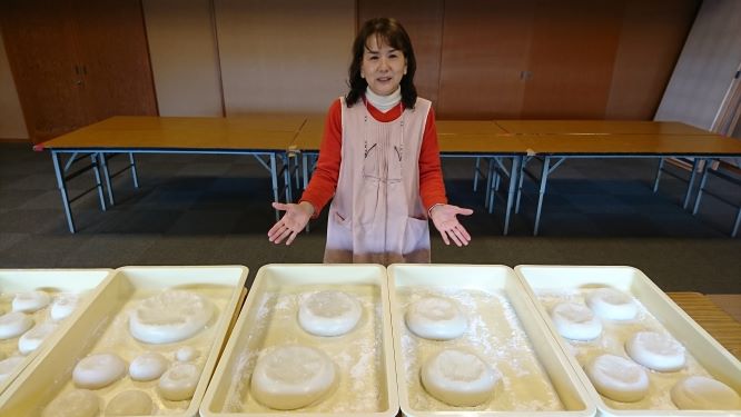 福餅つき　　(^^♪