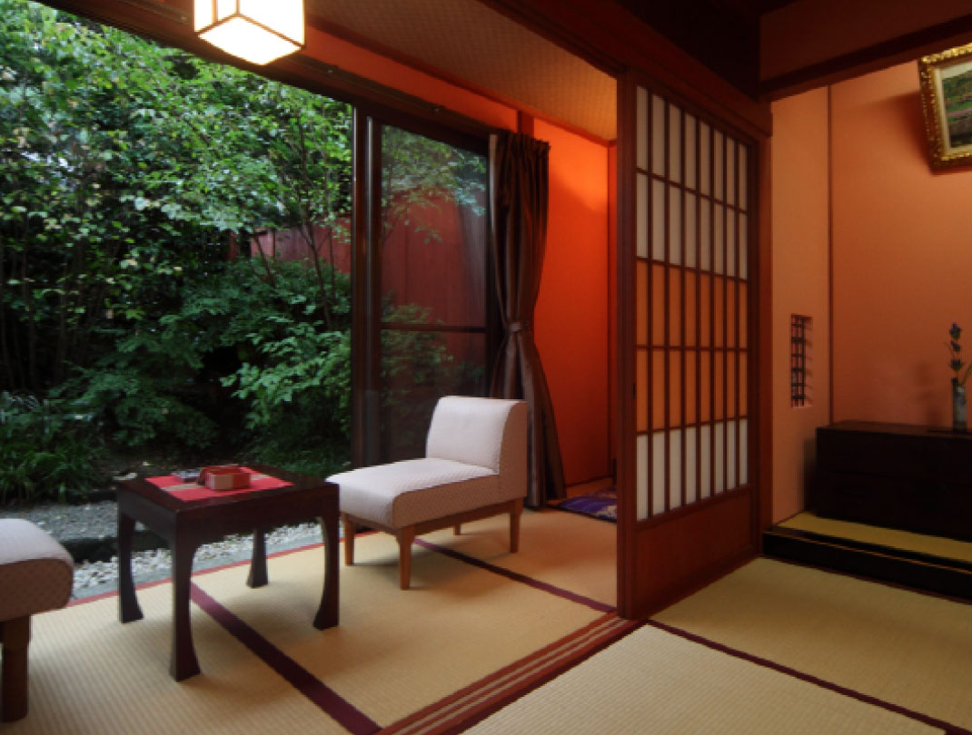 露天風呂付客室 山茶亭