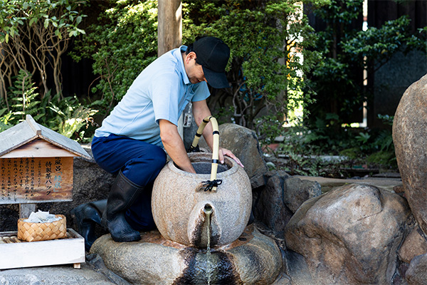 「茶」風呂ができるまで